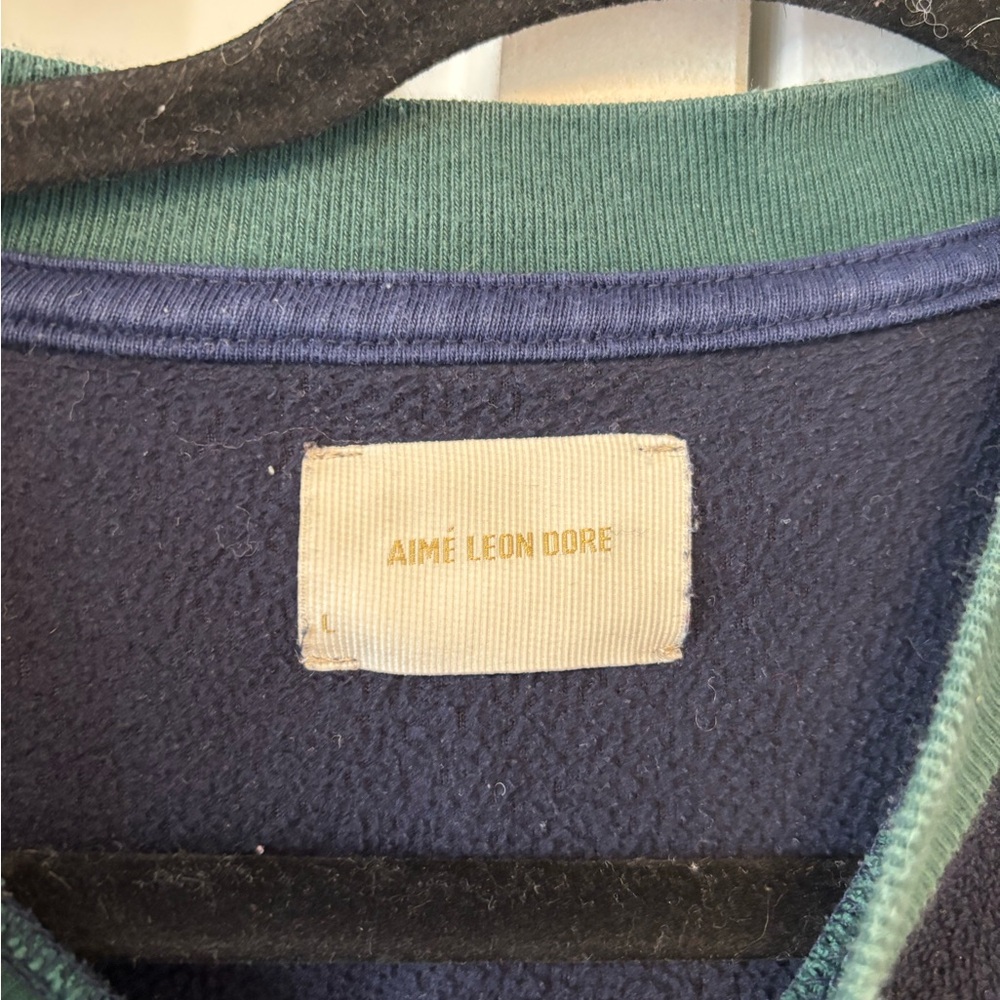 Aime Leon Dore Colorblock Fleece Long Sleeve Shirt - Picture 2 of 2